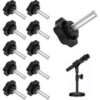 Bouton de Serrage en Forme D'étoile, Tête en Plastique Vis à Oreilles, Vis de Bouton d'étoile, Vis de Serrage en Forme Étoile, pour Machine,
