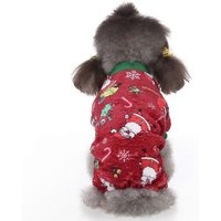 Evago Chien Pyjama Vtements Dhiver - Nol Pull Chaud Pour Chien Doux Jours Froids Tenues Avec Design Dlan, Combinaisons Pour Animaux De Compagnie