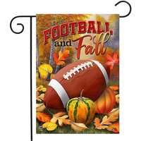 Shxx Automne Et Football Jardin Drapeau Feuilles Citrouilles Automne 12.5 » X 18 » Yst-b825