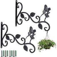 2pcs Suspension Mural Crochet Plante Crochets Muraux À Suspendre Pour Plantes Rétro Décoration De Jardin Carillon Éolien