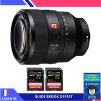 Sony FE 50mm f/1.2 GM + 2 SanDisk 64GB Extreme PRO UHS-II SDXC 300 MB/s + Ebook 'Devenez Un Super Photographe'