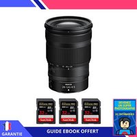 Nikon Z 24-120mm F4 S + 3 SanDisk 32GB Extreme PRO UHS-II SDXC 300 MB/s + Ebook 'Devenez Un Super Photographe'