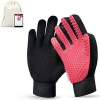 Gant Anti-Poils Pour Chats Et Chiens En Silicone + Sac De Rangement + Guide Numérique Avec InformationsGant De Toilette,Nettoie Et Bain Vos Animaux À