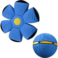 2 X Pet Ball Saucer Flying Saucer For Dogs Magic Ball Ufo Magic Ball Deformed Interactive Toy Ball Disc