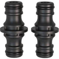 2 pièces Raccord,1/2 pouce double fiche Pièce de raccordement pour une connexion sûre des tuyaux,connexion de deux tuyaux pour la prolongation
