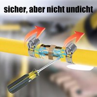 Lot de 8 raccords de tuyau en laiton avec 8 colliers de serrage pour carburant,conduites d'air,conduites d'eau,d'huile (6 mm,8 mm,10 mm,12 mm)