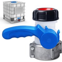 Vanne Cuve 1000l Plastique,Vanne pour Cuve DN40 62 mm,Adaptateur Cuve 1000l,Adaptateur IBC,IBC Adaptateur Universel,pour Robinet de Vidange,Citerne