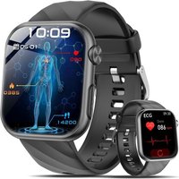 Montre Connectée Homme Femme Avec ¿¿¿¿É¿¿¿/Ecg+Hrv/Imc/Acide Urique/Lipides, 1.97"" Amoled Smartwatch Avec 24H ¿¿¿¿¿¿¿ ¿r¿ér¿¿ll¿/Fréquence