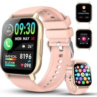 Montre Connectée Homme Femme, 1.91""Hd Smartwatch Avec Appels Bluetooth, Ip68 Etanche Montre Sport 112+ Mode Sport, Podomètre, Cycle Menstruel,