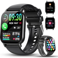 Montre Connectée Homme Femme, 1.91""Hd Smartwatch Avec Appels Bluetooth, Ip68 Etanche Montre Sport 112+ Mode Sport, Podomètre, Cycle Menstruel,