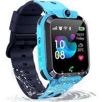 Montre Connectée Enfant Gps, Montre Gps Enfant Avec Appel Bidirectionnel Ip68 Résistant Sos Voice Chat Téléphone Caméra Jeux Mode Classe,Montre