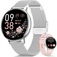Montre Connectée Femme Avec Appel, 1.39"" Hd Smartwatch Avec 120+ Modes Sport, 24H Fréquence Cardiaque, Santé Au Féminin, Sommeil, Spo2, Podomètre,