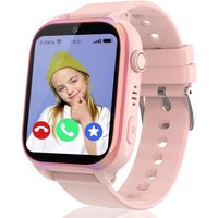 Ip68 Montre Connectée Enfant 4G, Smartwatch Enfant Gps Et Appel, Chat Vidéo/Vocal, Alarme, Sos, Sommeil, Mode Classe, 7 Jeux, Calendrier,