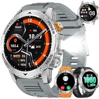 Montre Connectée Homme Smartwatch: 1,75"" Amoled Avec Appel Bluetooth Sommeil 1000Mah Batterie 120+ Mode Sport Étanche Fitness Tracker Pour Android