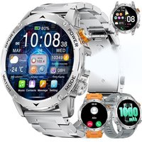 Montre Connectée Homme Avec Appels Bluetooth Et Écran Hd 1.75"", Ip68 Étanche Et Batterie 1000Mah Smartwatch Avec 120+Modes Sportifs/Sommeil Moniteur