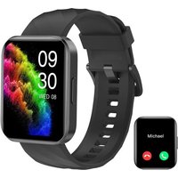 Montre Connectée Homme Femme Smartwatch Appel Bluetooth Montre Sport Podometre Cardiofrequencemetre Oxymetre Multisport Pour Android Ios Noir