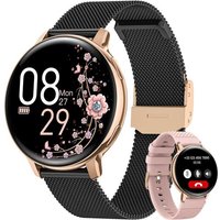 Montre Connectée Femme Avec Appel, 1.39"" Hd Smartwatch Avec 120+ Modes Sport, 24H Fréquence Cardiaque, Santé Au Féminin, Sommeil, Spo2, Podomètre,
