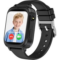 Montre Connectée Enfant, 4G Montre Gps Enfant Avec Appel Vidéo Chat Familial Sos Mode Classe Podomètre Réveil, Montre Intelligente Cadeau Pour Filles