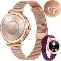 Montre Connectée Femme Smartwatch Sport: Repondre Appel 1.27''Hd Étanche Écran Tactile Bracelet Connectee Avec Podomètre Fréquence Cardiaque Moniteur