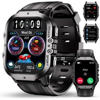 Bt20 Montre Connectée Homme,1.96"" Hd Smartwatch Avec Appel Bluetooth,100+ Mode Sport Moniteur Sommeil/Fréquence Cardiaque/Podomètre,Étanche 5Atm,