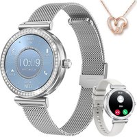 Montre Connectée Femme Smartwatch Sport: Repondre Appel 1.27''Hd Étanche Écran Tactile Bracelet Connectee Avec Podomètre Fréquence Cardiaque Moniteur