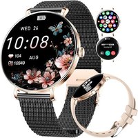 2025 Montre Connectée Femme Avec Appel,1,43'' Amoled Smartwatch Avec 2 Bracelets & Fonction Féminine,Etanche Ip68 Montre Pour Android Ios