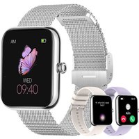 Montre Connectée Femme, 1,85'' Smartwatch,Appels Bluetooth,120+ Modes Sportifs/Podomètre/Cardiofréquencemètre/Spo2/Suivi Du Sommeil Et D'Activité