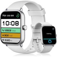 Montre Connectée Homme Femme Pour Samsung,Iphone,Android,1,8""Montre Connectée Femme Avec Appel Bluetooth,Voix De L'Ia,Alexa Intégrée,Smartwatch