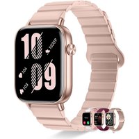 Montre Connectée Femme Avec Appel Bluetooth 1.83" Smartwatch 4 Bracelets Notification Podomètre Sommeil Cardiofrequencemetre Oxymetre Cycle Menstruel