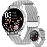 Montre Connectée Femme Appel Bluetooth 5.1/Numérotation, Ip68 Avec Fonction Féminine/Spo2/Fréquence Cardiaque/Sommeil/19 Modes Sportifs/Lecteur