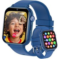 4G Montre Connectée Enfants, Appels Vidéo, Localisation Gps, Ip68 Étanche Montre Telephone Enfant Avec Sos, Musique, Mode École, Podomètre, Jeux,