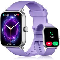 Montre Connectée Femme Pour Samsung,Iphone,Android,1,8"" Montre Connectée Femme Avec Appel Bluetooth,Voix De L'Ia,Alexa Intégrée,Smartwatch Moniteur