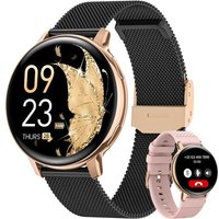 Montre Connectée Femme Avec Appel, 1.39"" Hd Smartwatch Santé Au Féminin, 120+ Modes Sportifs, 24H Fréquence Cardiaque, 24H Spo2, Sommeil, Calories