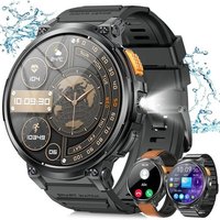 Montre Connectée Homme Avec Appels Bluetooth Et Écran Hd 1.85"", Ip68 Étanche Et Batterie 730Mah Smartwatch Avec 120 Modes Sportifs/Fréquence