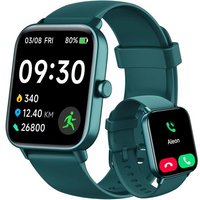 Montre Connectée Homme Femme Pour Samsung,Iphone,Android,1,8""Montre Connectée Avec Appel Bluetooth,Voix De L'Ia,Alexa Intégrée,Smartwatch Moniteur