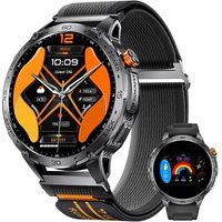 Montre Connectée Homme Avec Appels Bluetooth-1,75"" Hd Amoled Écran, 730Mah 110+ Modes Sport Smartwatch, Surveillance Fréquence