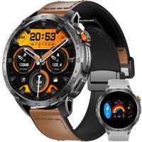 Montre Connectée Homme Avec Appels Bluetooth-1,75"" Hd Amoled Écran, 730Mah 110+ Modes Sport Smartwatch, Surveillance Fréquence