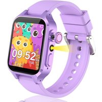 Montre Connectée Enfant 32 Jeux, Montre Enfant Garcon Fille Hd Caméra Musique Vidéo Podomètre Livre Audio Réveil, Montre Intelligente Enfantcadeaux
