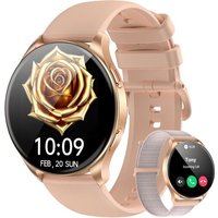 Montre Connectée Femmes Hommes, Écran Amoled 1,43"", Montre De Fitness Avec Fonction Téléphone, Passer/Recevoir Des Appels, Moniteur De Fréquence