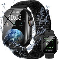 Montre Connectée Homme Femme Avec Appels Bluetooth, Smartwatch Avec Gps, 3Atm Étanche, 1,85"" Montre Avec 100+ Sports,Fréquence