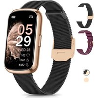 Montre Connectée Femme, 1.47"" Bracelet Connectée, 24 Sports, 24H Fréquence Cardiaque, Spo2 Sommeil Fonction Féminine Ip68 Étanche Smartwatch