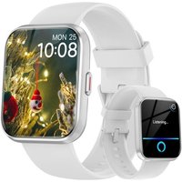 Montre Connectée Femme Avec Appels Bluetooth, 1,8"" Montre Connectée Moniteur De Fréquence Cardiaque/Spo2/Sommeil/Alexa Intégré, Montre Intelligente