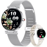 Montre Connectée Femme Appel: Bluetooth Montres Bracelet Intelligente Argent