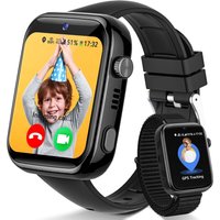 4G Montre Connectée Enfant, Smartwatch Enfant Avec Gps Et Téléphone, Appel Vidéo, Sos, Mode Classe, Whatsapp, Wifi, Ip68, Sim, Podomètre, Réveil,