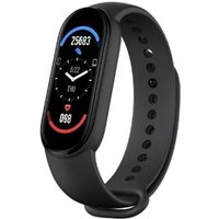 MONTRE INTELLIGENTE M6 Smart Bracelet Wireless 4.0 Écran Fitness Tracker Bande, noir