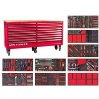 Servante d'atelier complète extra large MEGA XXL 729 outils MW Tools MW Tools MWE799G6A