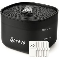 Fontaine A Eau Chat 2.5l + Lot De 6 Filtres Fontaine À Eau Pour Chat Super Silencieuse Avec Filtration Avancée
