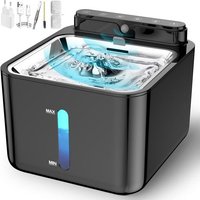 Fontaine A Eau Chat Sans Fil: Fontaine A Eau Chat Chien Detecteur De Mouvement 3,2l, Alimenté Par Batterie, Batterie Rechargeable Intégrée De 4000mah