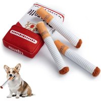 Jouet En Peluche Pour Chien En Forme De Cigarette,Jouet Couineur Amusant,Jouets Interactifs En Forme De Cigarette Pour Chiens De Petite,Moyenne Et