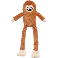 Sasquatch Jouet En Peluche Pour Chien Avec Couineur,Membres Longs Et Fouettés,Son Froissé,Marron